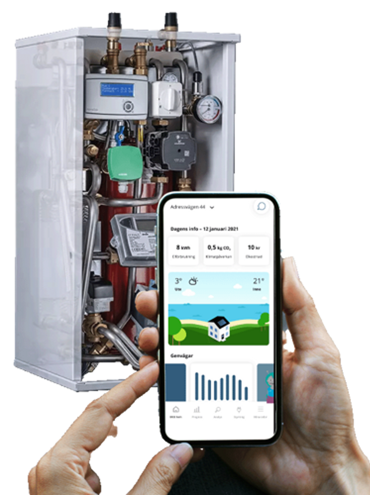 HomeSide Inside smart värmeväxlare med app kontroll